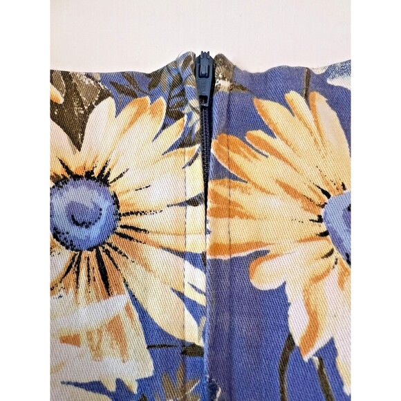 Vintage Denim Faded Glory Y2K Floral print Sundress SIZE 16 - Picture 2 of 5